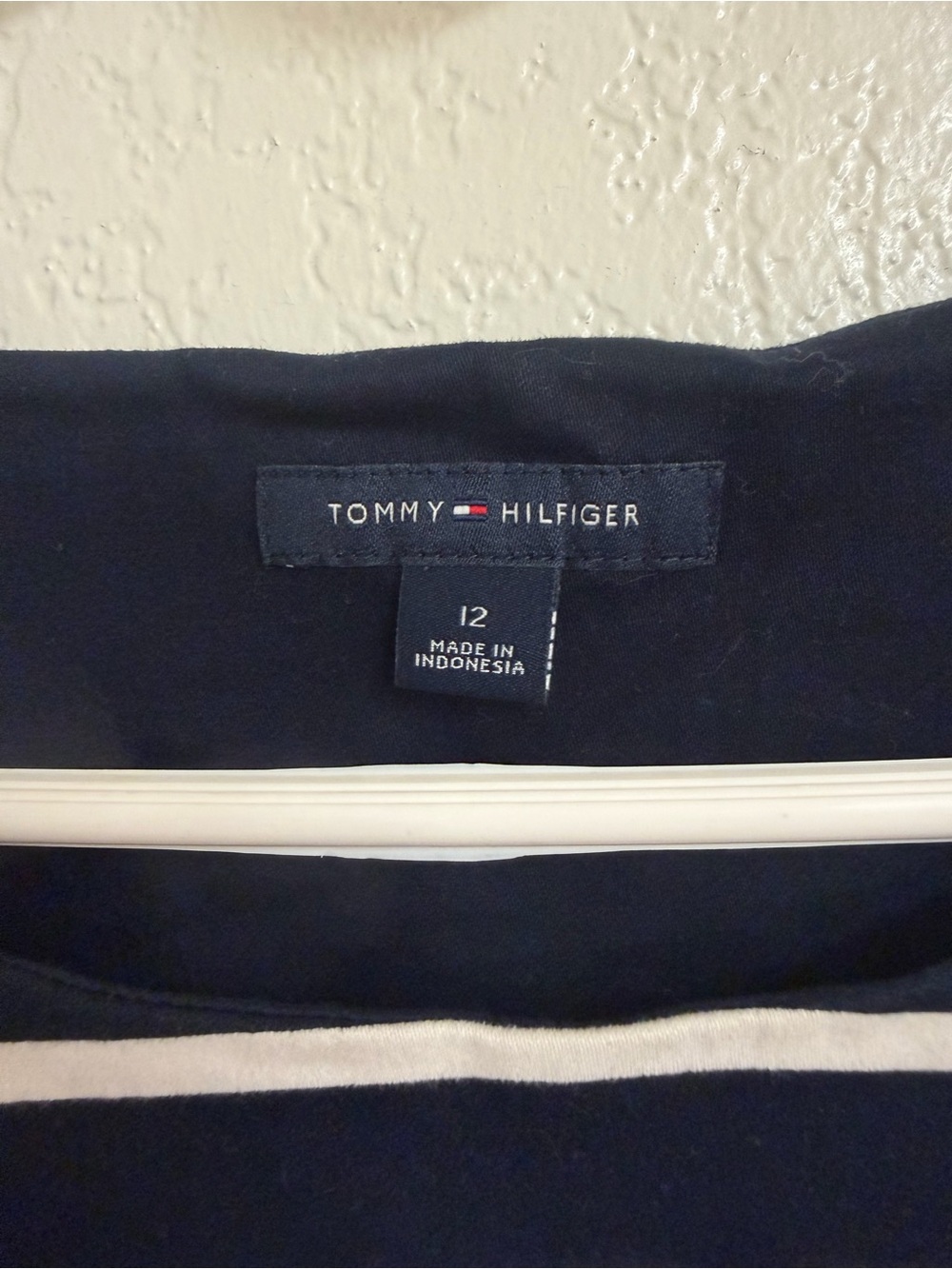 Tommy Hilfiger Navy and White Striped Sleeveless Dress - Picture 3 of 3
